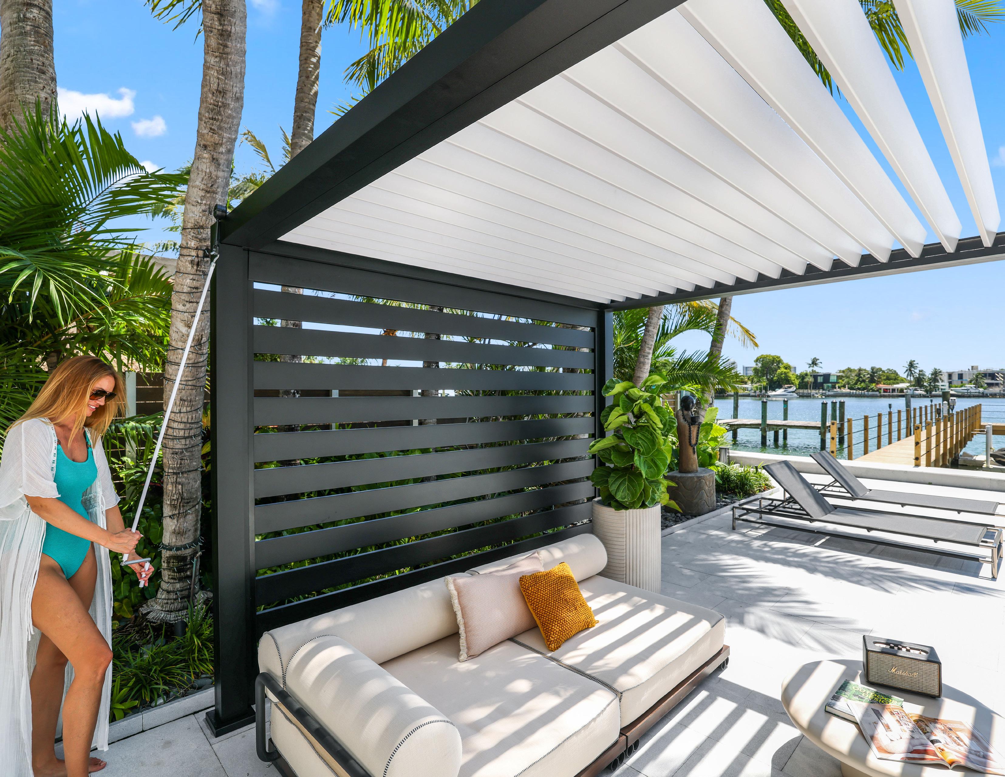 Louvered Pergolas installation by SJB Outdoor
