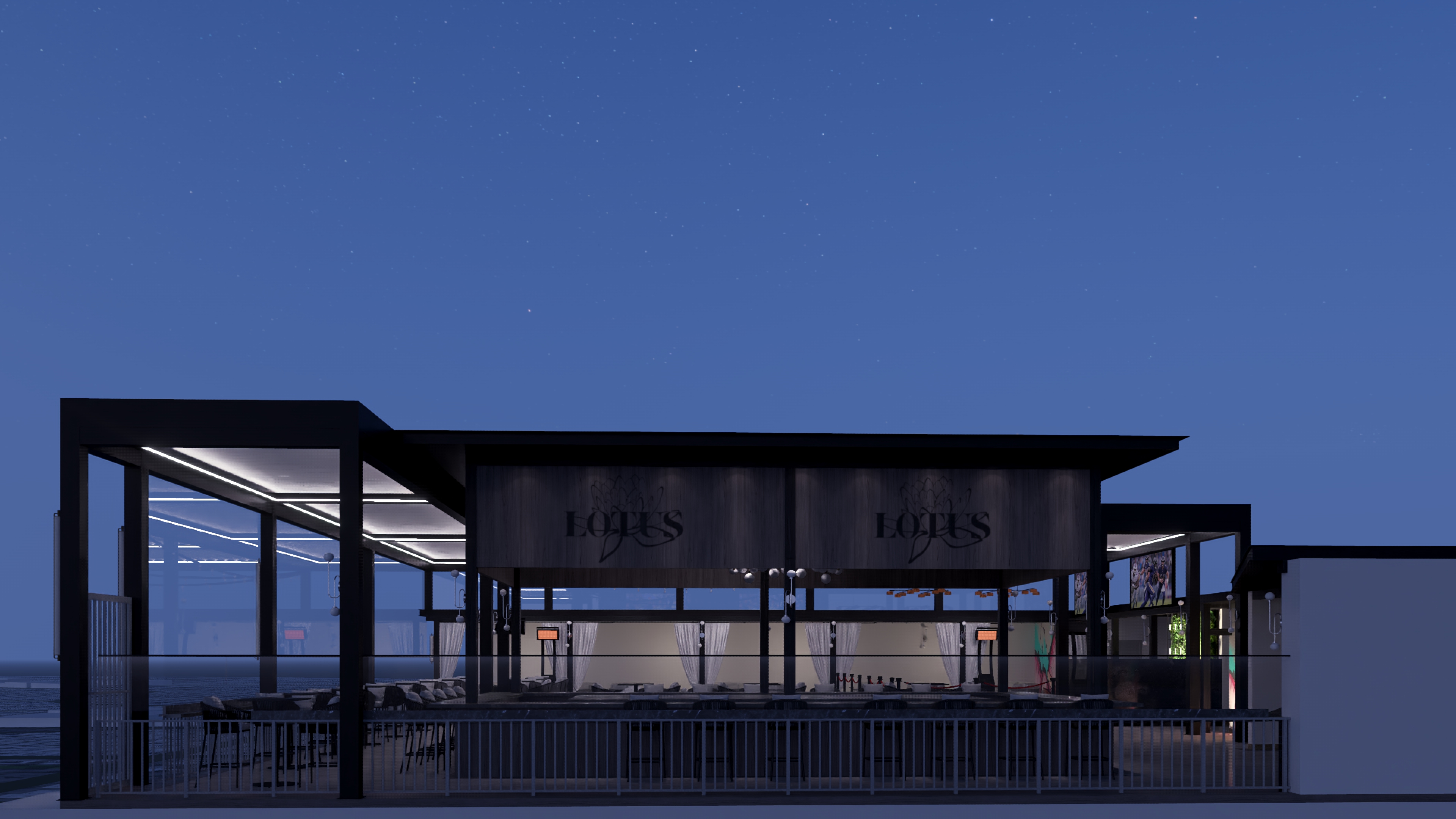 Lotus rooftop view